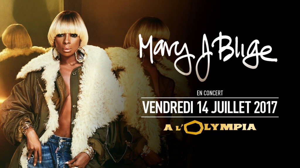 Mary J. Blige en concert à l’Olympia de Paris en juillet 2017